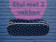 Etui blauw met motief
